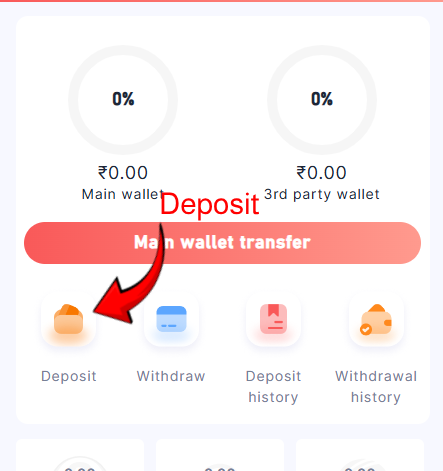 Daman Games Deposit option